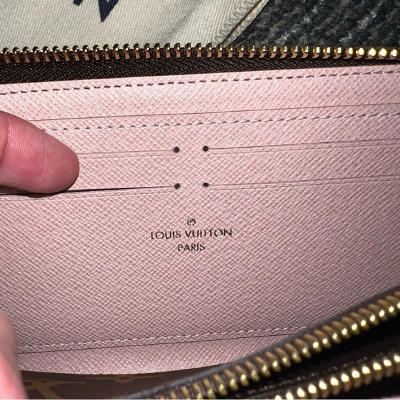 LOUIS VUITTON MONOGRAM CLEMENCE WALLET ZIP AROUND ROSE BALLERINE - Picture 10 of 16